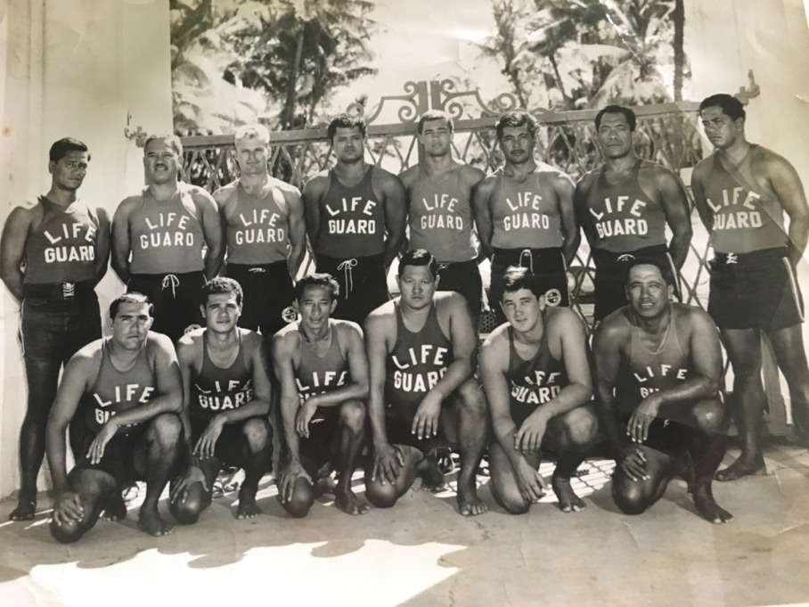 First lifeguards in front of Natatorium