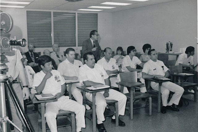 A classroom full of students